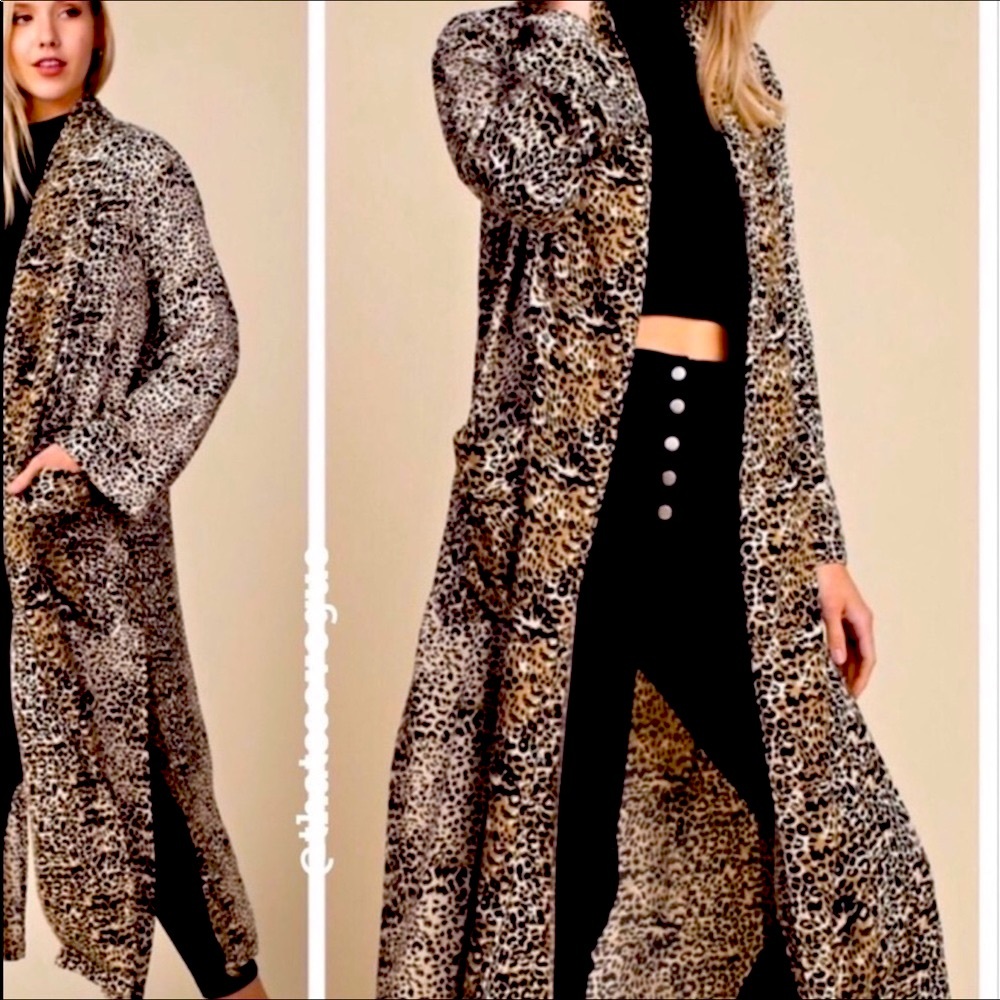 Perfect coloring, long duster w/pockets, g…